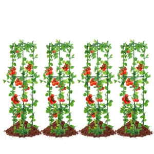 SucceBuy 6 Packs Tomato Cages for Garden Trellis