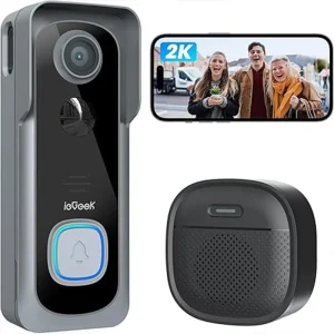 Video Doorbell, AI & PIR Motion Detection