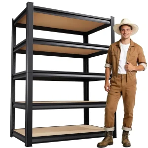 2000LBS Garage Shelving Adjustable Metal Shelving Unit