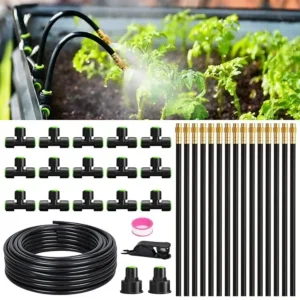 50FT Drip Irrigation System, Garden Watering Kit