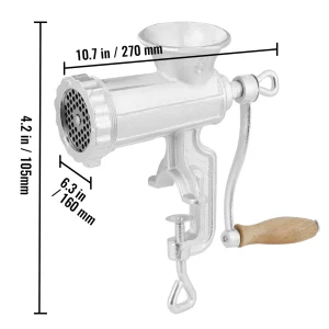 Manual Meat Grinder Heavy Duty Cast Iron