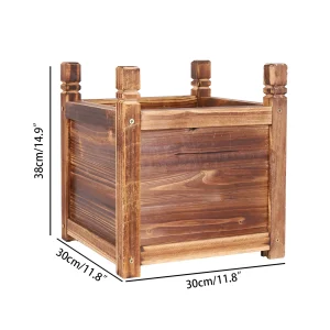 Wooden Raised Flower Bed Indoor Outdoor Vegetable