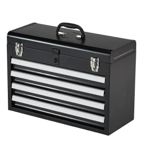 20.5in Metal Tool Box Portable 4-Drawers Tool Chest